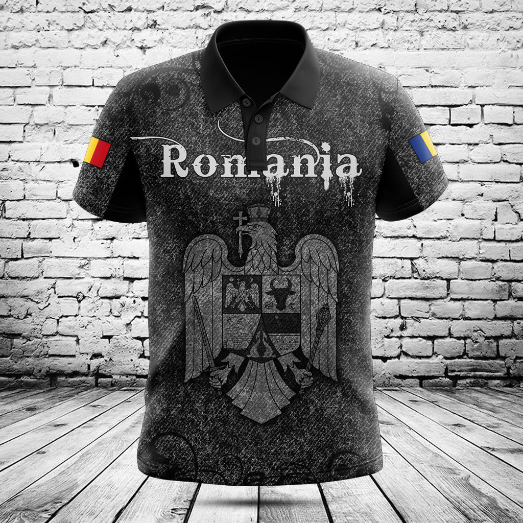 Customize Romania Skull Knitted Texture Shirts