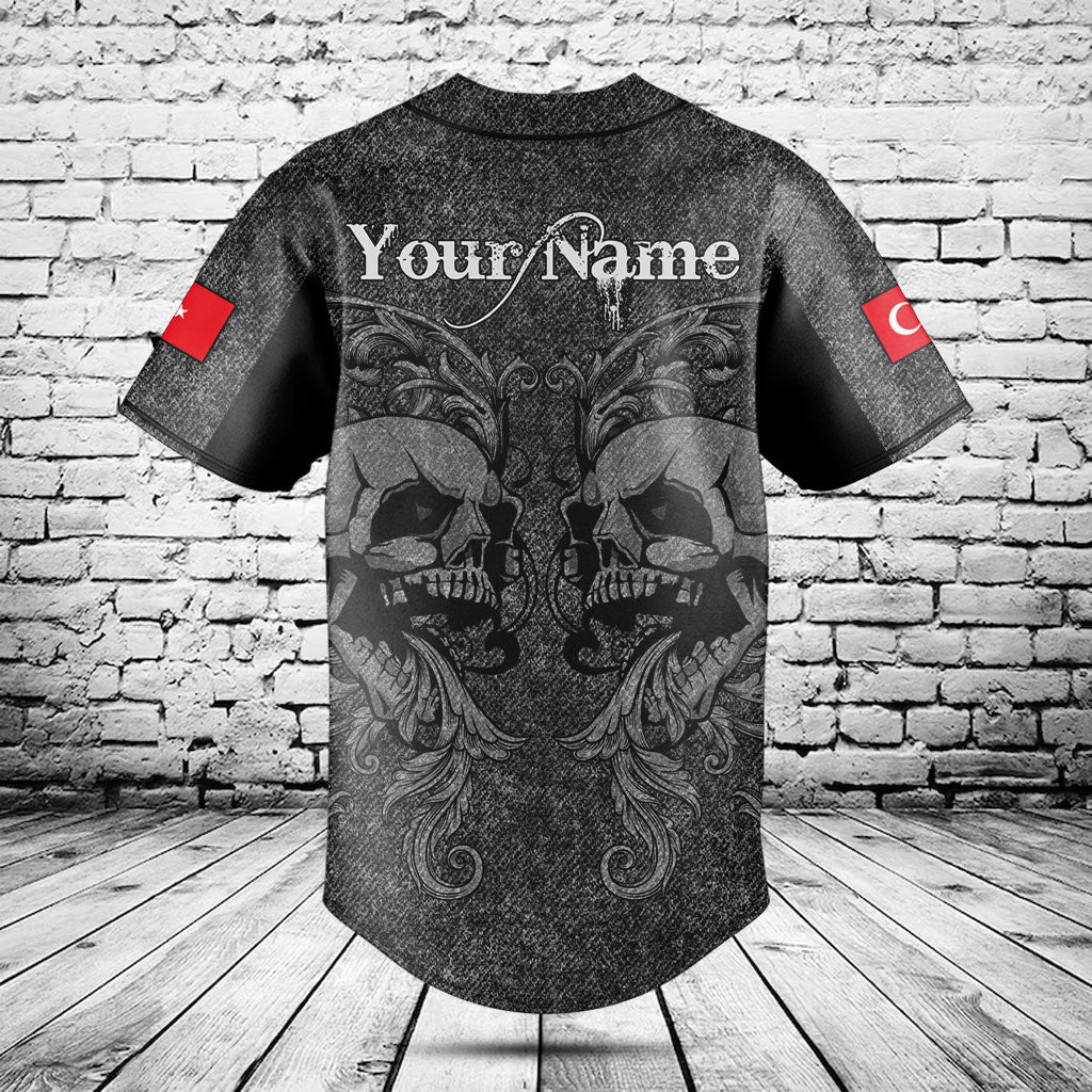 Customize Turkey Skull Knitted Texture Shirts