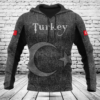 Anpassen der Türkei Schädel gestrickte Textur Shirts