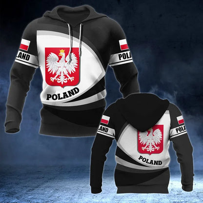 Wappen Polens – Neue Form Unisex Erwachsene Hoodies