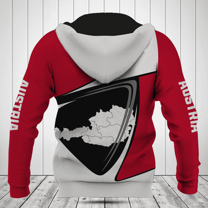 Customize Austria Flag And Map Shirts