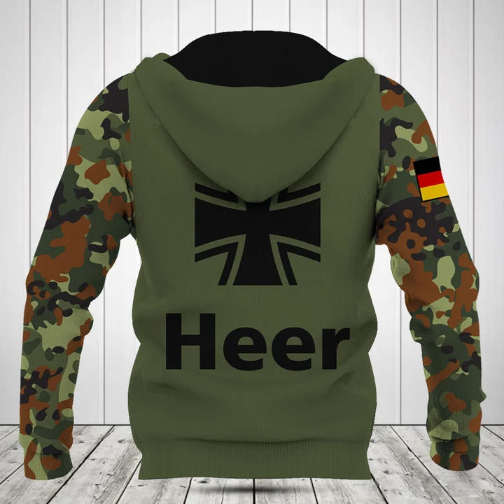 Personalisieren Sie die deutschen Armee-Schwarz-Symbol-Shirts