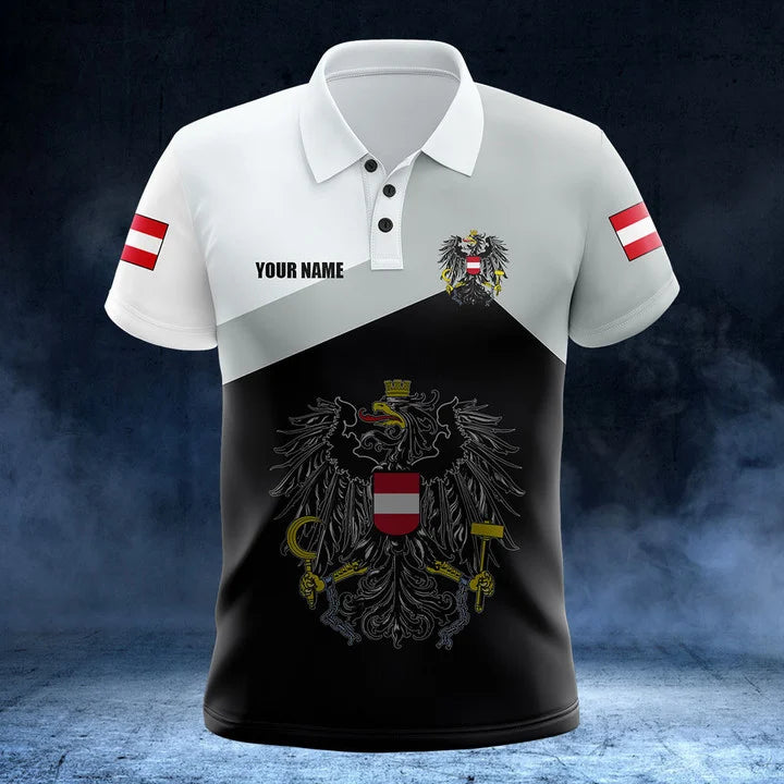 Customize Austria Black And White Shirts