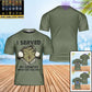 Personalisiertes T-Shirt mit australischem Soldaten-/Veteranen-Tarnmuster und Namen und Rang, 3D-Druck – „I Served My Country“ – 0302240001