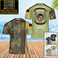 T-shirt personnalisé avec camouflage soldat/vétéran allemand avec nom et grade imprimé en 3D - 0102240001