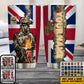 Personalized United Kingdom Veteran/ Soldier With Rank And Name Camo Tumbler All Over Printed - 1706832020