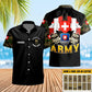 Personalized Swiss Solider/ Veteran Camo With Name And Rank Hawaii Shirt 3D Printed - 16799616