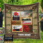 Personalized Australian Soldier/ Veteran Camo With Name And Rank Quilt 3D Printed - 16915392