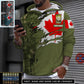 Personalized Canada Soldier/ Veteran Camo With Name And Rank Hoodie 3D Printed - 16995744