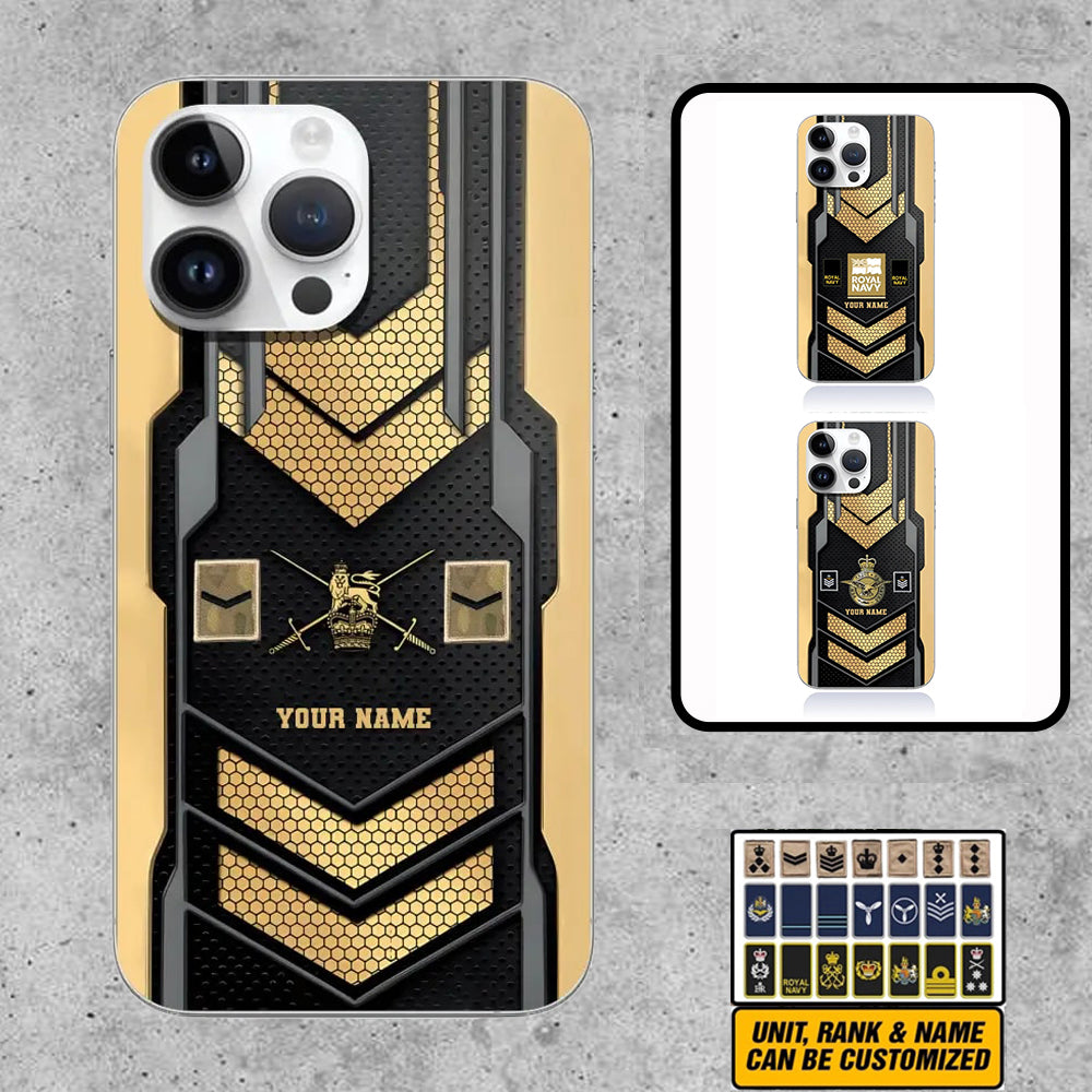 Personalized United Kingdom Soldier/Veterans Phone Case Printed - 0709230002