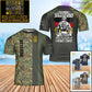 Personalisiertes T-Shirt mit deutschem Soldaten-/Veteranen-Tarnmuster mit Namen und Rang, 3D-Druck – 3001240002