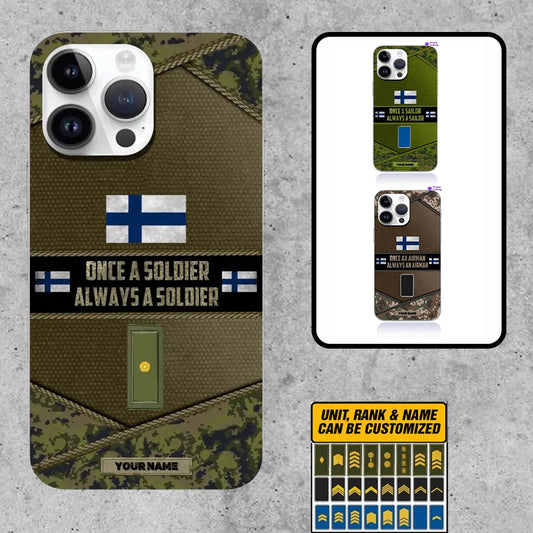 Personalized Finland Soldier/Veterans With Rank And Name Phone Case Printed - 2506230001