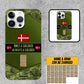 Personalized Denmark Soldier/Veterans With Rank And Name Phone Case Printed - 2506230001
