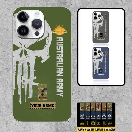 Personalized Australia Soldier/Veterans With Rank And Name Phone Case Printed - 0709230001