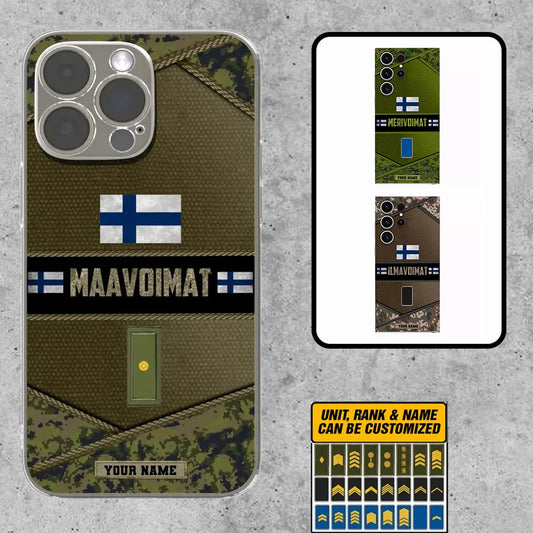 Personalized Finland Soldier/Veterans With Rank And Name Phone Case Printed - 1210230001