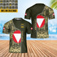 Personalized Austria Soldier/ Veteran Camo With Name And Rank T-shirt 3D Printed - 17057088