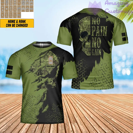 Personalisiertes T-Shirt mit Camouflage-Muster für dänische Soldaten/Veteranen mit Namen und Rang, 3D-Druck – 0202240002