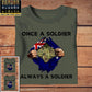 T-shirt personnalisé avec camouflage pour soldat/vétéran australien, avec nom et grade - Always A Soldier - 2002230001