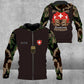 Personalized Swiss Solider/ Veteran Camo With Name And Rank Hoodie 3D Printed - 1912220014