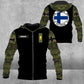 Personalized Finnish Solider/ Veteran Camo With Name And Rank Hoodie 3D Printed - 2812220001