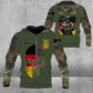 Sweat à capuche personnalisé avec camouflage soldat/vétéran allemand avec nom et grade imprimé en 3D - 2812220002