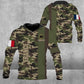 Personalized France Solider/ Veteran Camo With Name And Rank Hoodie 3D Printed - 1675123203