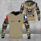 Personalized France Solider/ Veteran Camo With Name And Rank Hoodie 3D Printed - 1675123207