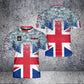 T-shirt personnalisé avec camouflage soldat/vétéran britannique avec nom et grade imprimé en 3D - 0102230006