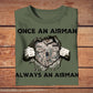 T-shirt personnalisé avec camouflage de soldat/vétéran allemand avec nom et grade - Once A Soldier Always A Soldier -1502230002