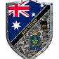 Personalized Rank Australian Soldier/Veterans Camo Cut Metal Sign - 16765056