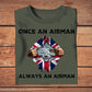 Personalized United Kingdom Solider/ Veteran Camo With Name And Rank T-Shirt - Once A Soldier Always A Soldier - 2502230001