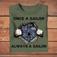 T-shirt personnalisé avec camouflage soldat/vétéran du Royaume-Uni avec nom et grade - Once A Soldier Always A Soldier - 2502230002