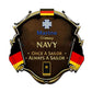 Personalized Rank German Soldier/Veterans Camo Cut Metal Sign - 16776288