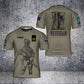 Personalisiertes T-Shirt für australische Soldaten/Veteranen im Camouflage-Stil mit Namen und Rang, 3D-Druck – 2001240005