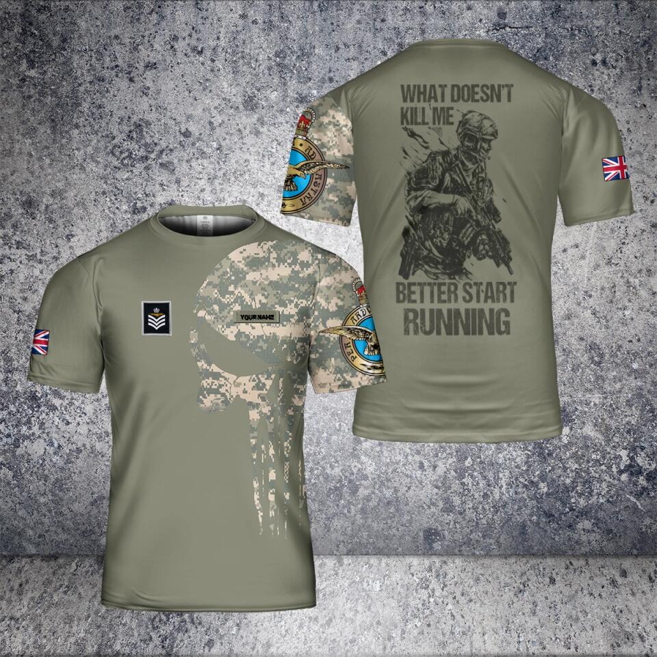 Personalisiertes T-Shirt für britische Soldaten/Veteranen im Camouflage-Stil mit Namen und Rang, 3D-Druck – 2601240002