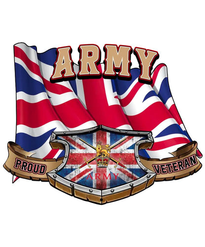 United Kingdom Soldier/Veterans Camo Cut Metal Sign - 1677974401