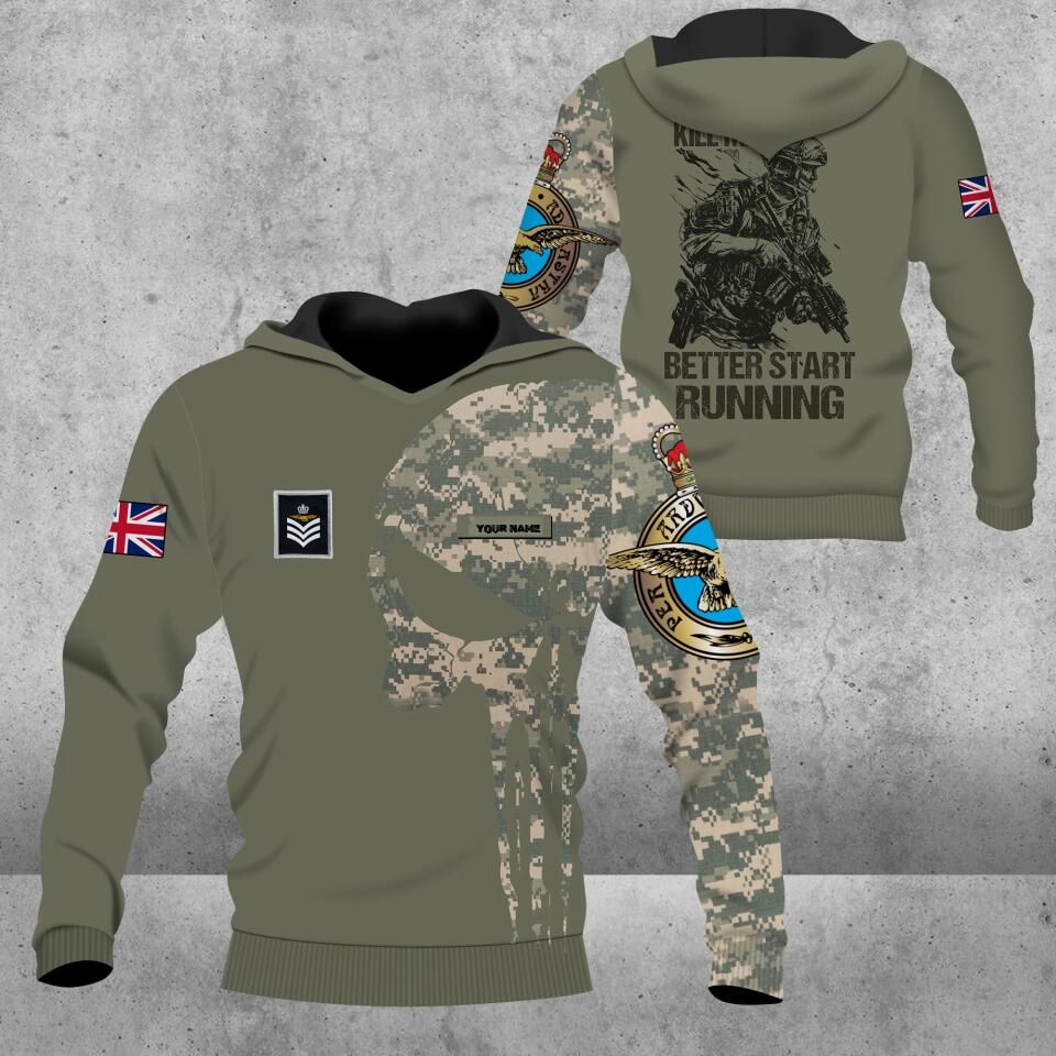 Personalisierter Kapuzenpullover mit Camouflage-Muster für britische Soldaten/Veteranen mit Namen und Rang, 3D-Druck – 0103230001