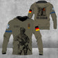 Personalisierter Kapuzenpullover mit 3D-Druck für deutsche Soldaten/Veteranen im Camouflage-Muster mit Namen und Rang – 0103230002