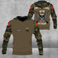 Sweat à capuche personnalisé avec camouflage soldat/vétéran suisse avec nom et grade imprimé en 3D - 0501230001