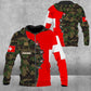 Sweat à capuche personnalisé avec camouflage soldat/vétéran suisse avec nom et grade imprimé en 3D - 1701230001