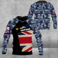 Personalisierter Kapuzenpullover mit Camouflage-Muster für britische Soldaten/Veteranen mit Namen und Rang, 3D-Druck – 1303230001