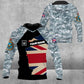 Personalisierter Kapuzenpullover mit Camouflage-Muster für britische Soldaten/Veteranen mit Namen und Rang, 3D-Druck – 1303230001