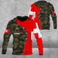 Sweat à capuche personnalisé avec camouflage soldat/vétéran suisse avec nom et grade imprimé en 3D - 1701230001