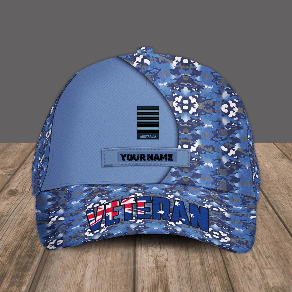 Baseballkappe mit Camouflage-Muster für australische Soldaten/Veteranen mit individuellem Rang und Namen – 1679875208