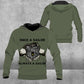 Personalisierter australischer Soldat/Veteranen-Hoodie mit Namen und Rang im Camouflage-Muster – Einmal Soldat, immer Soldat – 1678665601