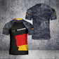 Personalisiertes deutsches Soldaten-/Veteranen-T-Shirt im Camouflage-Stil mit Namen und Rang, 3D-Druck – 2501240003