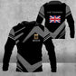 Personalized United Kingdom Solider/ Veteran Camo With Name And Rank Hoodie 3D Printed - 0604230002