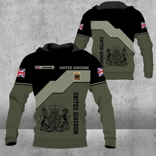 Personalisierter Kapuzenpullover mit Camouflage-Muster für britische Soldaten/Veteranen mit Namen und Rang, 3D-Druck – 0604230004