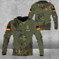 Sweat à capuche personnalisé avec nom et grade de soldat/vétéran allemand imprimé en 3D - 0604230004