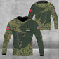 Sweat à capuche personnalisé avec camouflage de soldat/vétéran norvégien avec nom et grade imprimé en 3D - 0604230006